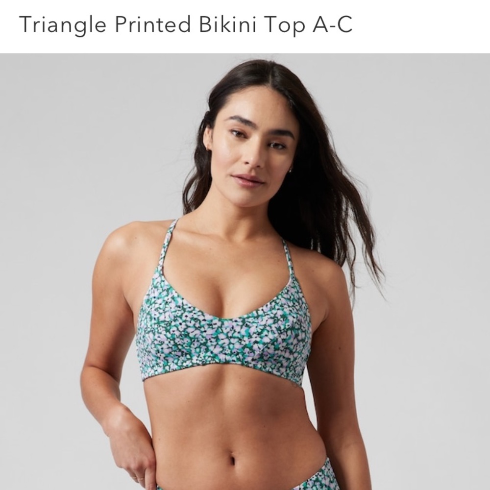 Athleta triangle bikini top